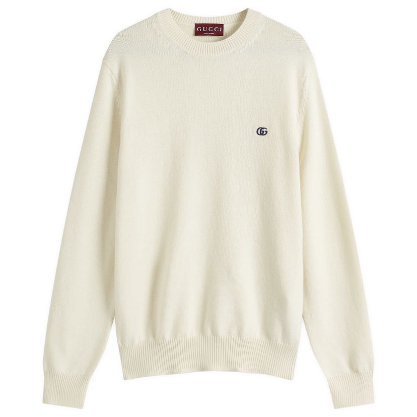 Džemper Gucci Gucci Men's Crew Knit, Large Bijela | 815007-XKEK4-9692