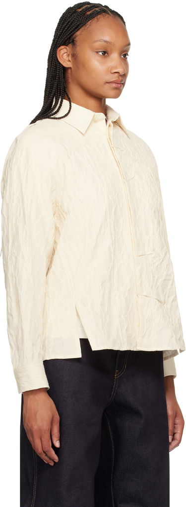 Košulja ADER ERROR Textured Button-Up Shirt Bež | BN01SSSH0102IV, 4