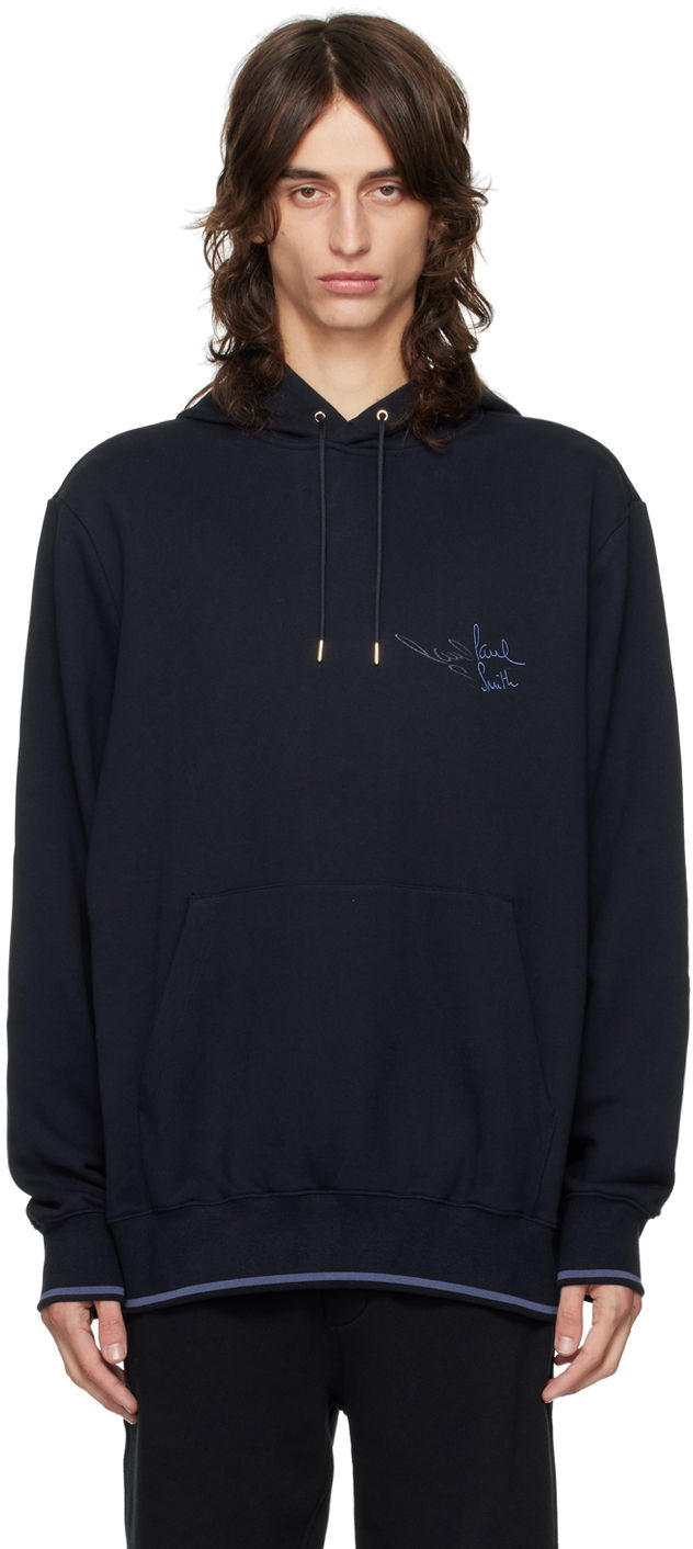 Dukserice Paul Smith Paul Smith Embroidered Logo Hoodie Crna | M1R-071Y-NP4718-49