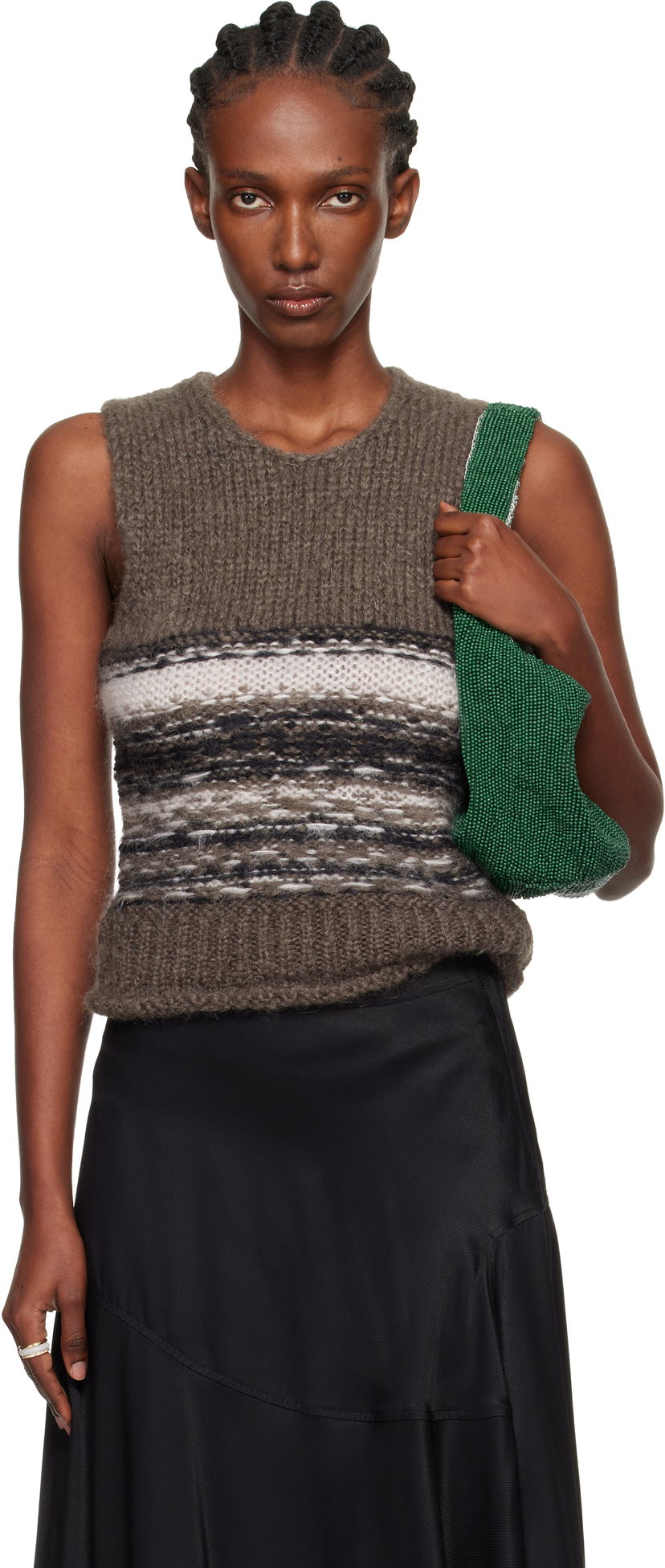 Prsluk OUR LEGACY Pleaser Striped Knitted Vest Višebojno | W4253PB