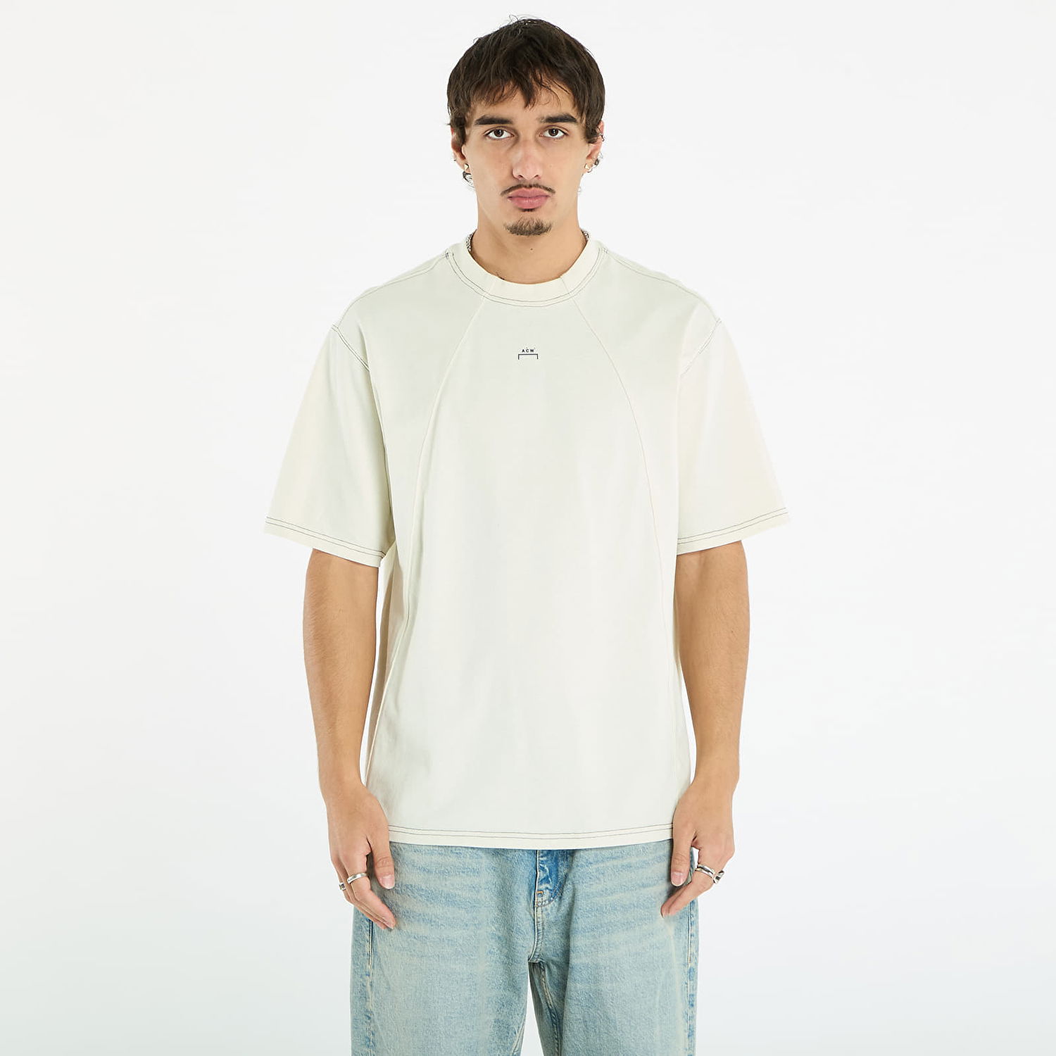 Majica kratkih rukava A-COLD-WALL* A-COLD-WALL* Millbank T-Shirt Bijela | ACWMTS230 Beige, 0