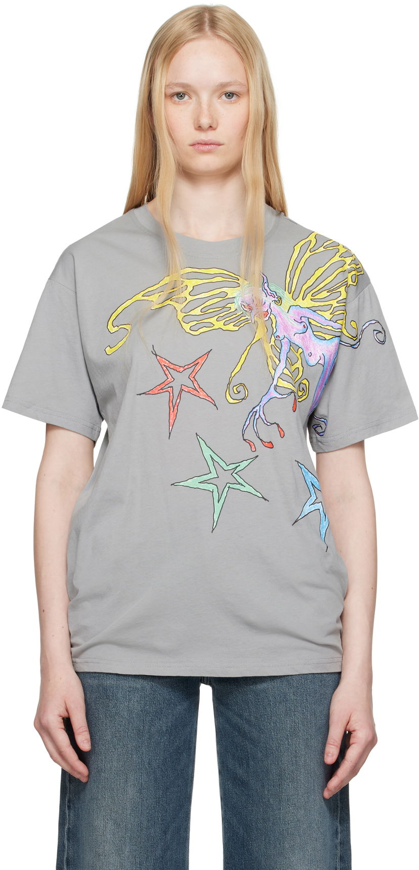 Majica kratkih rukava Diesel Diesel T-Buxt-Q1 Graphic T-Shirt Siva | A17719 0AKBY