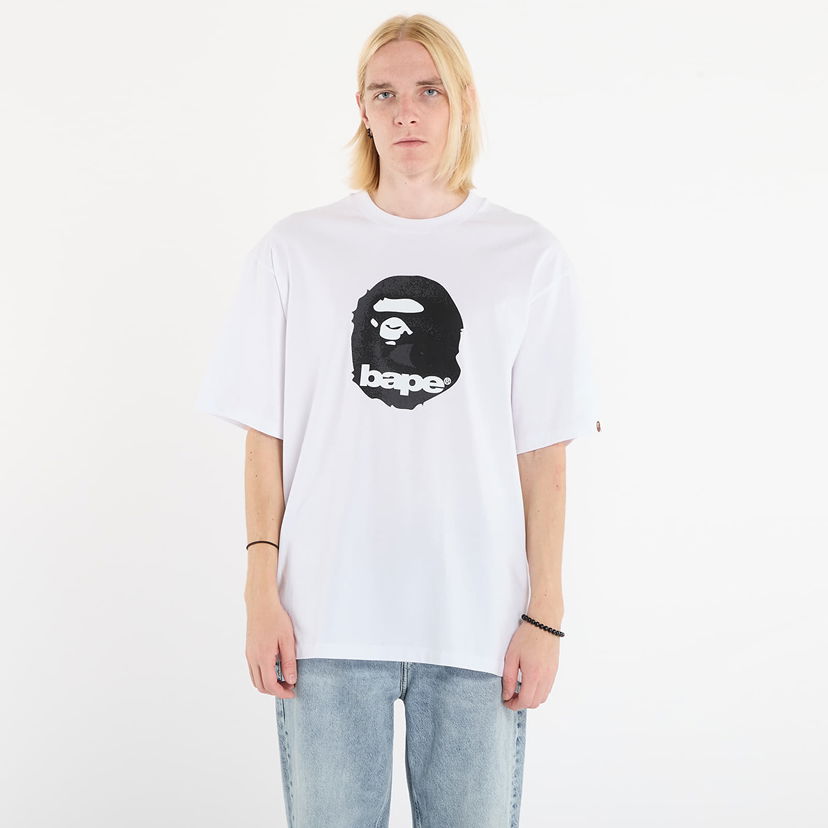 Majica kratkih rukava BAPE Ape Head Relaxed Fit Tee S Bijela | 001TEL801307MWHT