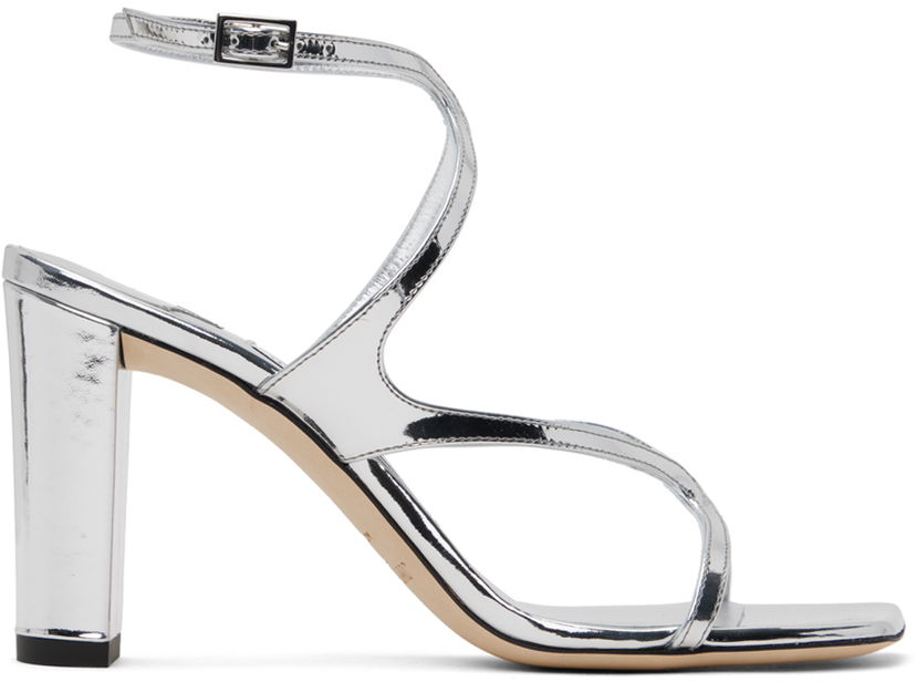 Dodaci Jimmy Choo Jimmy Choo Azie 85 Heeled Sandals Metalik | AZIE 85 QUI