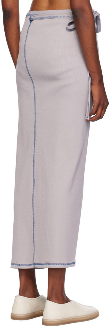 Suknja Baserange Wrap Maxi Skirt Siva | SKGW-CH-WI24, 2