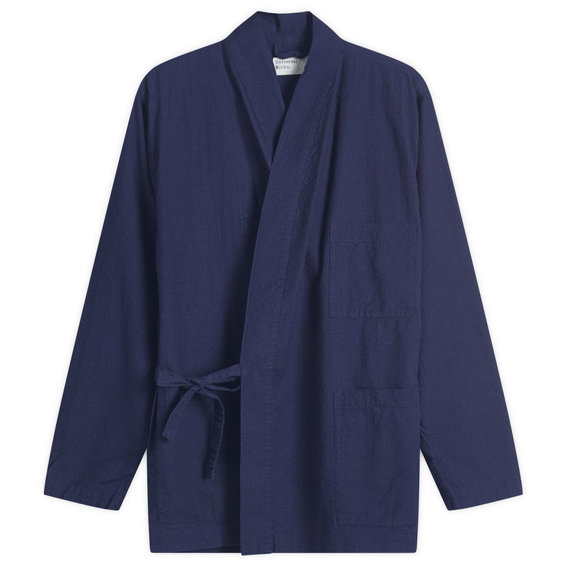Jakna Universal Works Kyoto Work Jacket Seersucker Tamnoplava | 32722-WSI