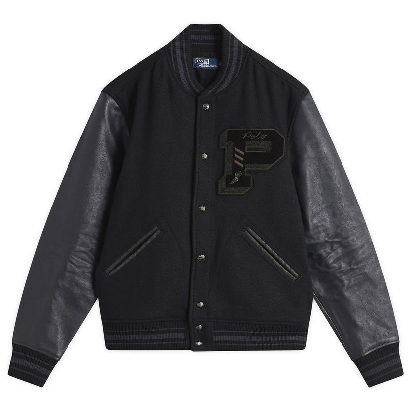 Bomber jakna Polo by Ralph Lauren Varsity Jacket Crna | 710907546001-BLK