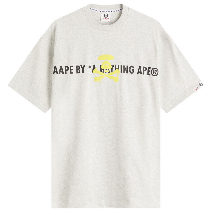 Majica kratkih rukava AAPE by A Bathing Ape AAPE Graffiti Neon Puff T-Shirt, Size Large Siva | AAPTEM1644XA-WH2