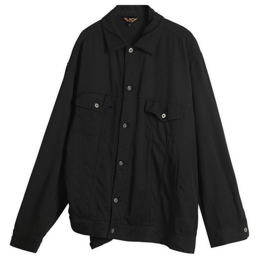 Jakna Comme des Garçons Comme des Garçons Asymetric Denim Jacket Crna | 1P-J017-W25-1