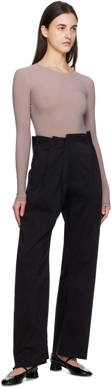 Hlače Maison Margiela MM6 Maison Margiela Shirting Darting Trousers Crna | S52KA0530 M35043, 3