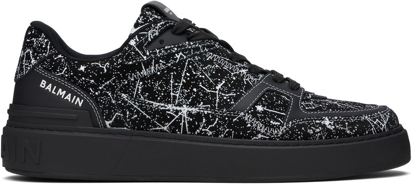 Tenisice i cipele Balmain Balmain B-Court Galaxy Print Crna | EM0VI372LSVG