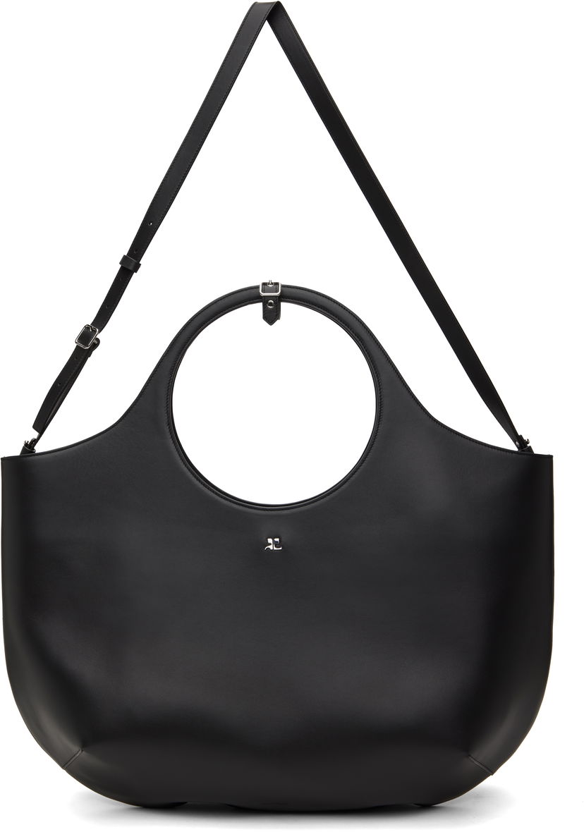 Ručna torbica Courrèges Courrèges Maxi Holy Leather Tote Bag Crna | 424GSA145CR0065