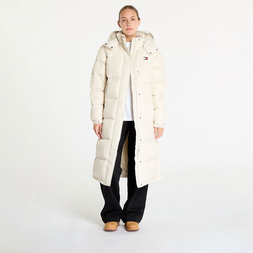 Pernata jakna Tommy Hilfiger Alaska Long Puffer Jacket Beige Bež | DW0DW18860 ACG