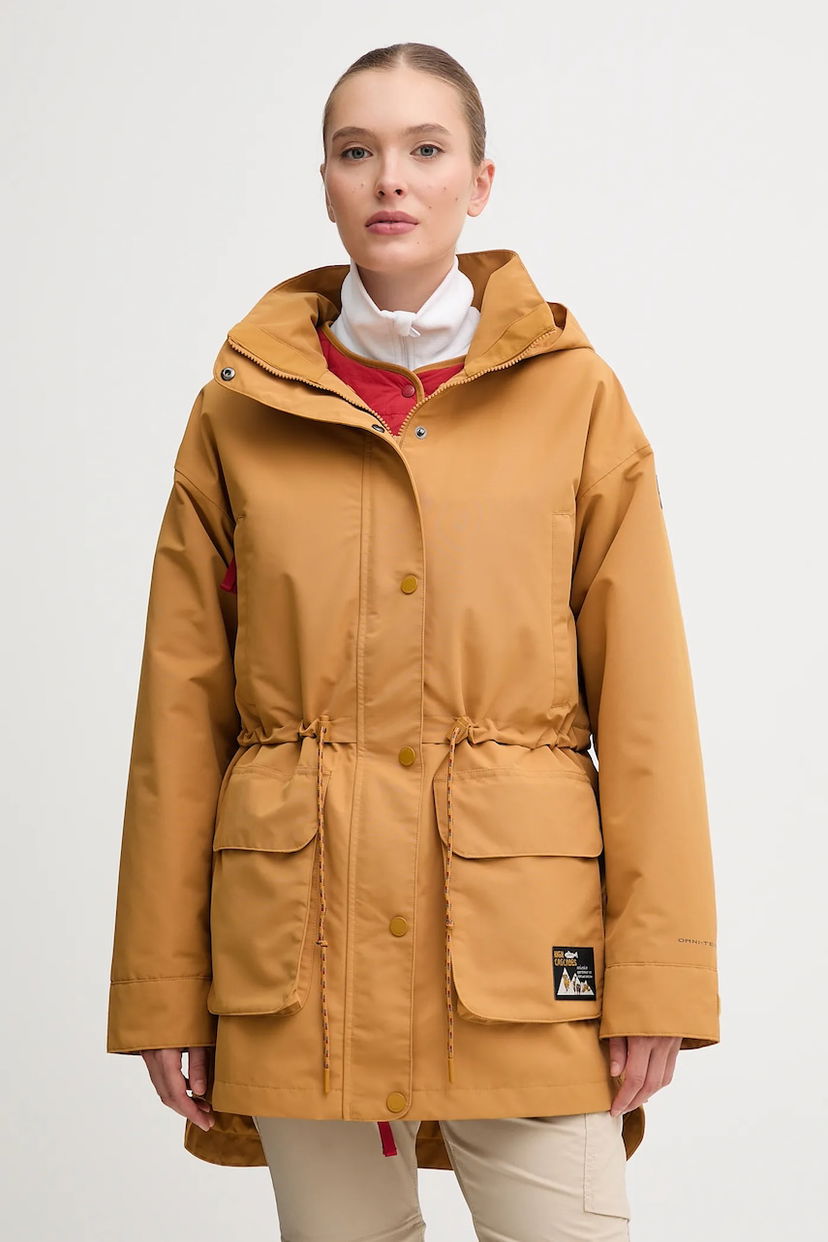 Parka Columbia Columbia High Cascades Interchang Oversize Parka Žuta | 2141501