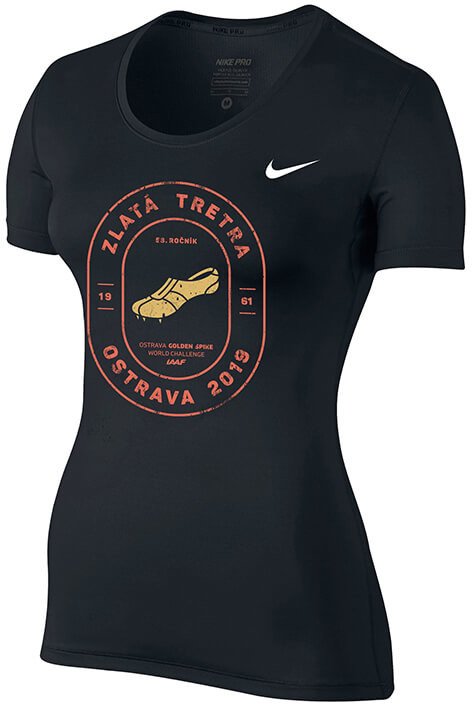 Majica kratkih rukava Nike Pro Top SS All Over Mesh T-Shirt Crna | 889540-010-zt