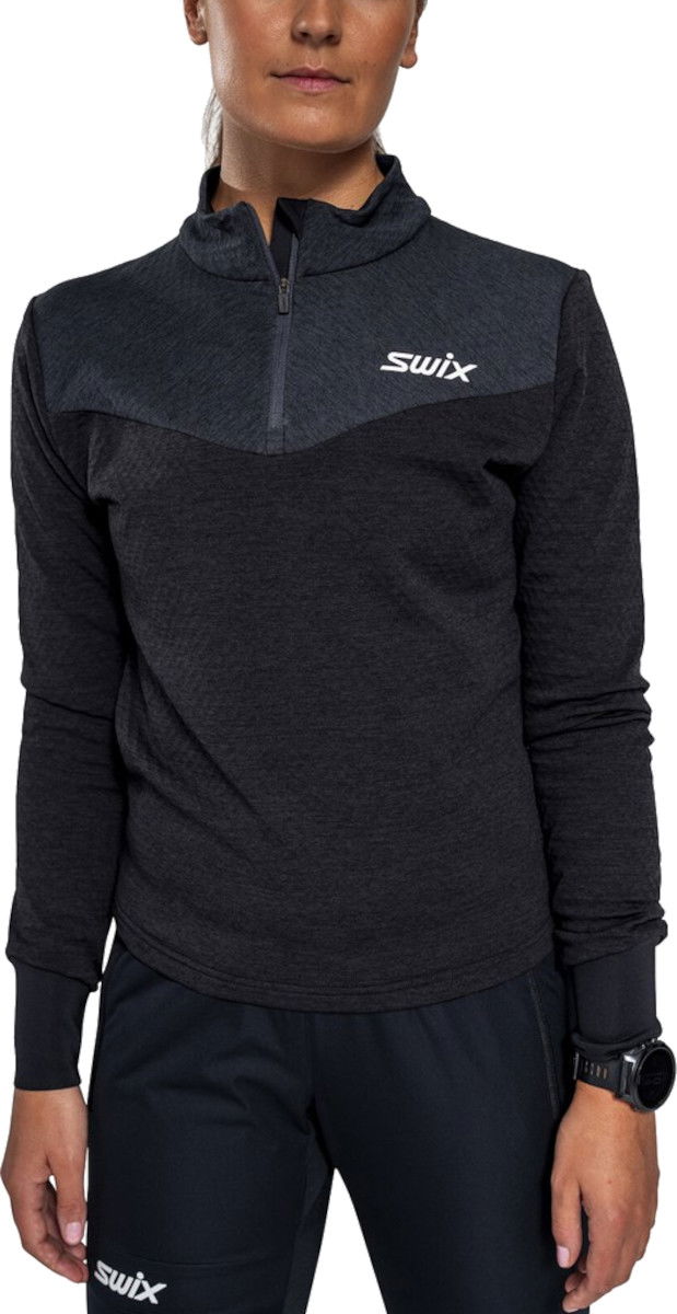 Dukserice SWIX Dynamic Midlayer Half Zip Top Crna | 10084-23-10150