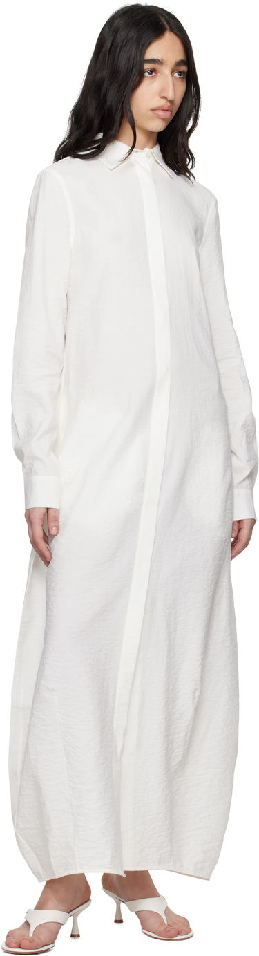 Haljina TOTEME TOTEME Parachute Shirt Maxi Dress Bijela | 251-WRD4489-FB0368, 3