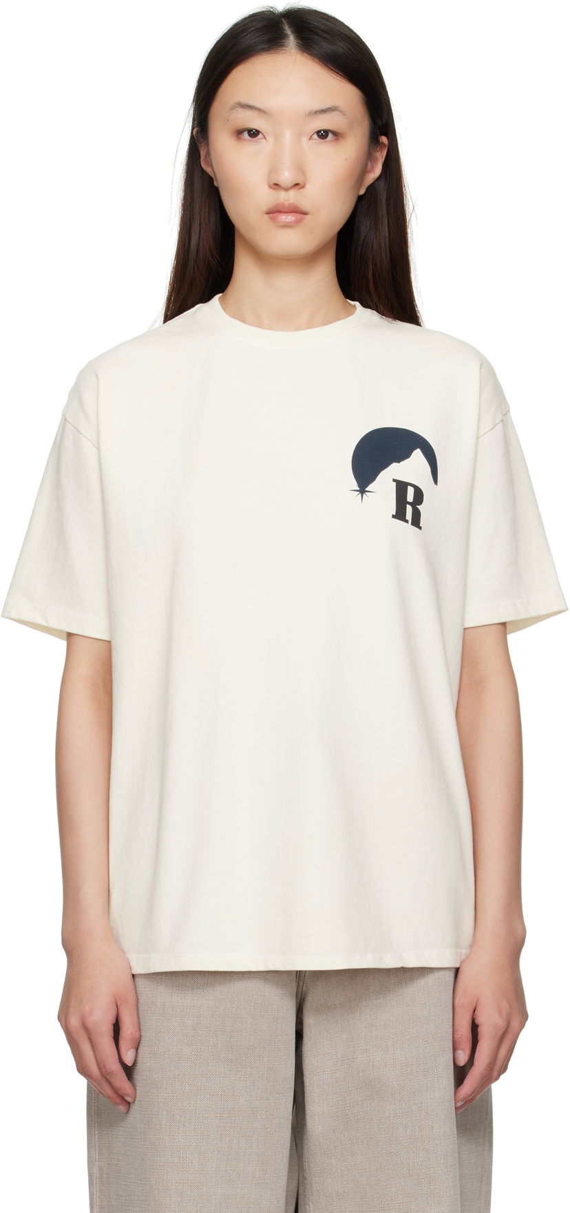 Majica kratkih rukava Rhude Rhude Moonlight Graphic T-Shirt Bijela | RHPF25TT02012