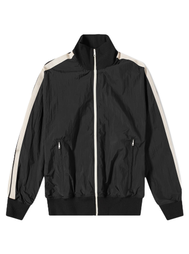 Bomber jakna Palm Angels Curved Logo Track Jacket Crna | PMBD030C99FAB0011001