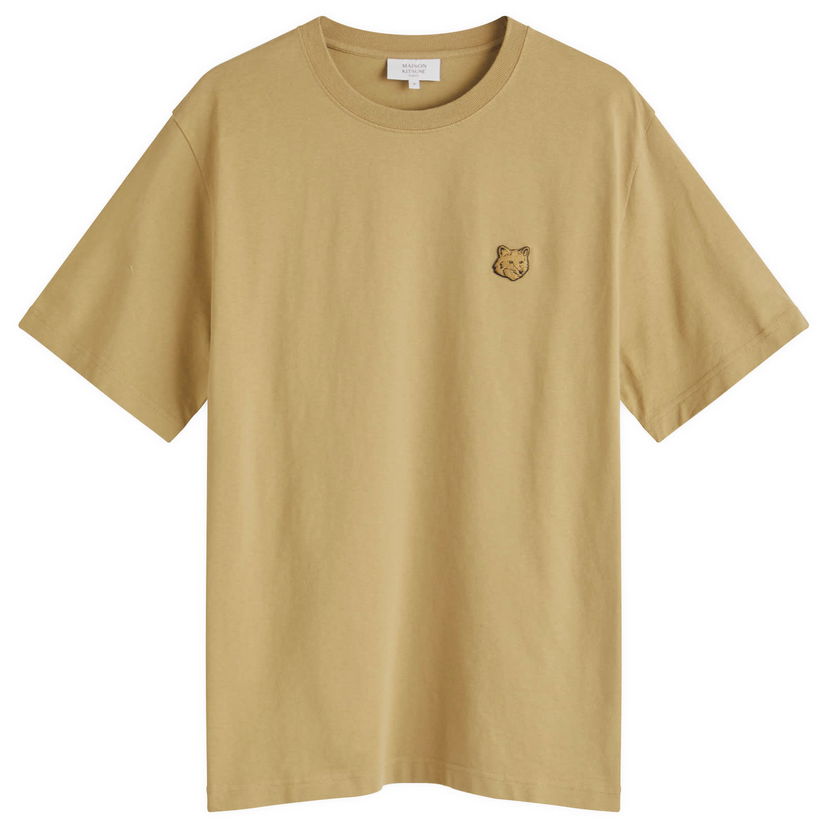 Majica kratkih rukava MAISON KITSUNÉ Maison Kitsuné Bold Fox Head Patch Comfort T-Shirt Bež | MM00127KJ0118-0117