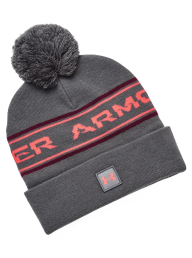 Kapica Under Armour Halftime Pom Beanie Siva | 1379985-013
