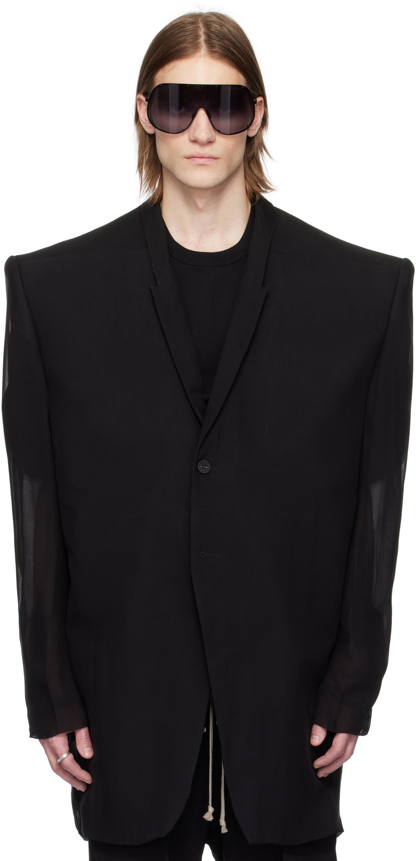 Jakna Rick Owens Rick Owens Tatlin Blazer Crna | RR01E5752 S