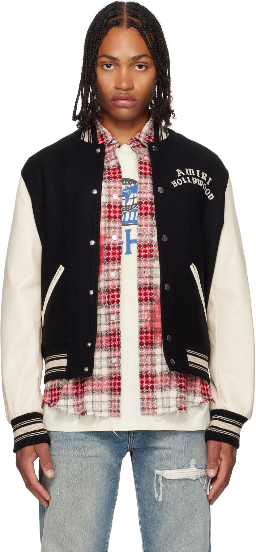 Bomber jakna AMIRI AMIRI Hollywood Bomber Jacket Crna | AMOUBB1066