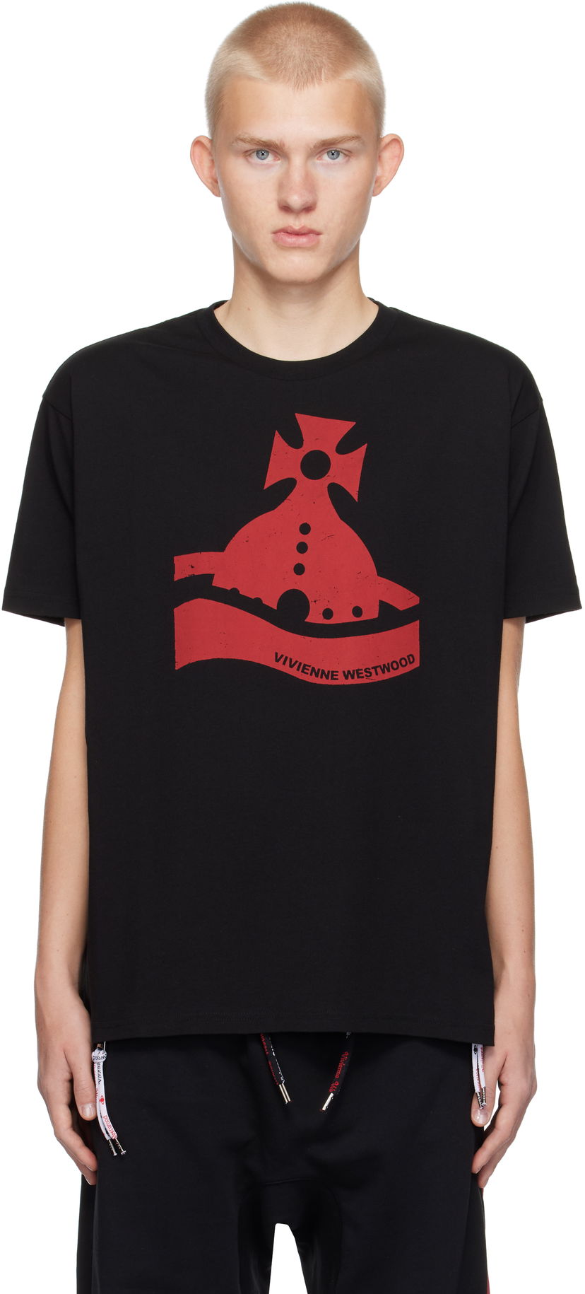 Majica kratkih rukava Vivienne Westwood Classic Sunken Orb T-Shirt Crna | 3G01002F-J001M-