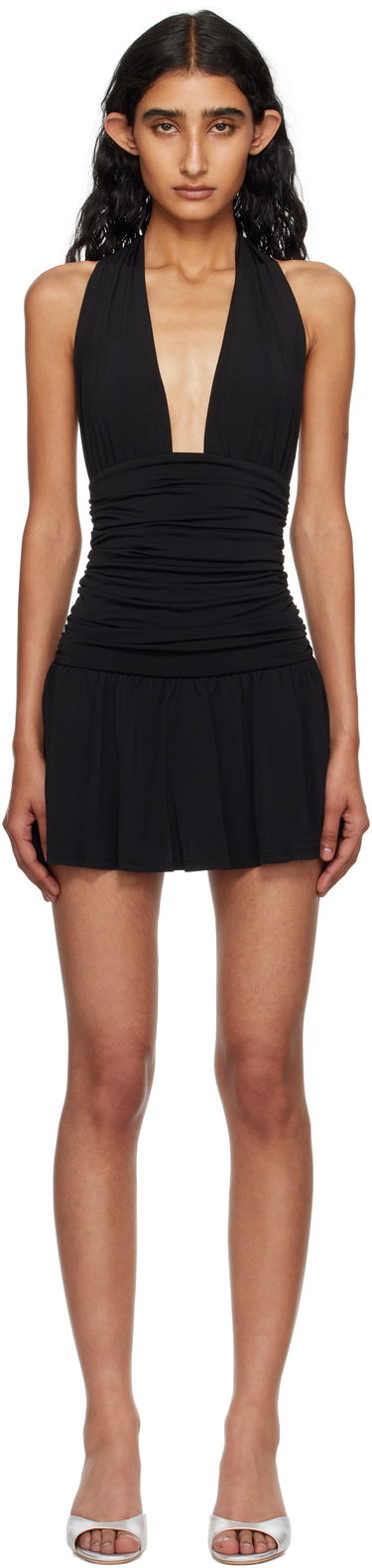 Haljina Miaou Miaou Natalia Halter Mini Dress Crna | 5061VISBLK, 0