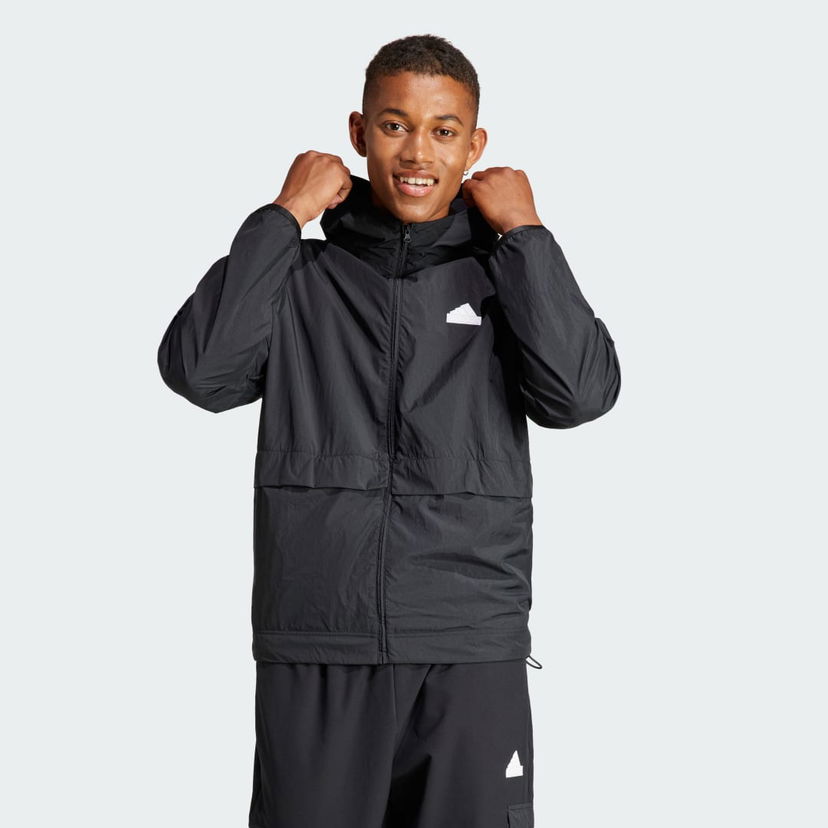 Dukserice adidas Performance adidas Sportswear Mikina City Escape Full-Zip Crna | IR5192