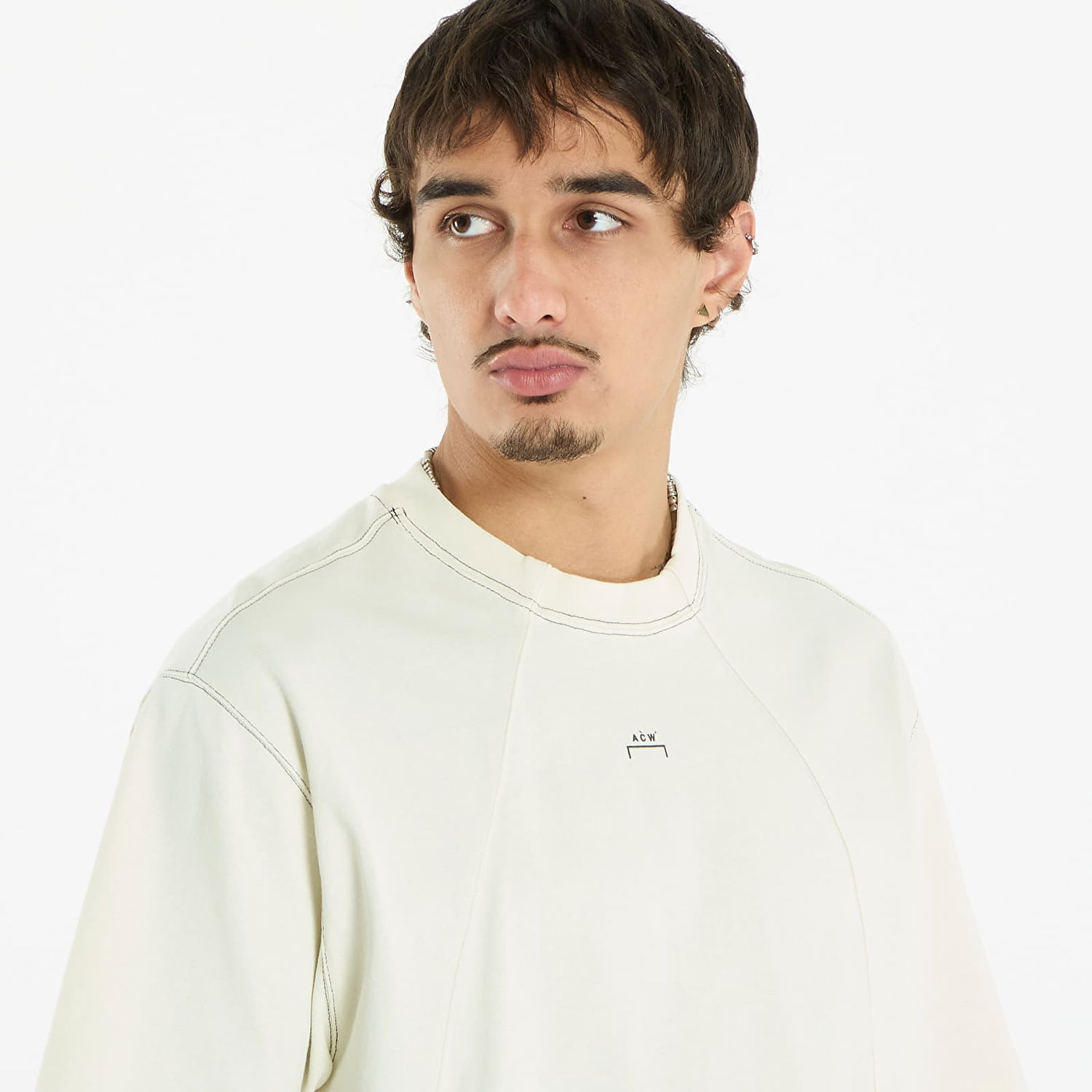 Majica kratkih rukava A-COLD-WALL* A-COLD-WALL* Millbank T-Shirt Bijela | ACWMTS230 Beige, 1