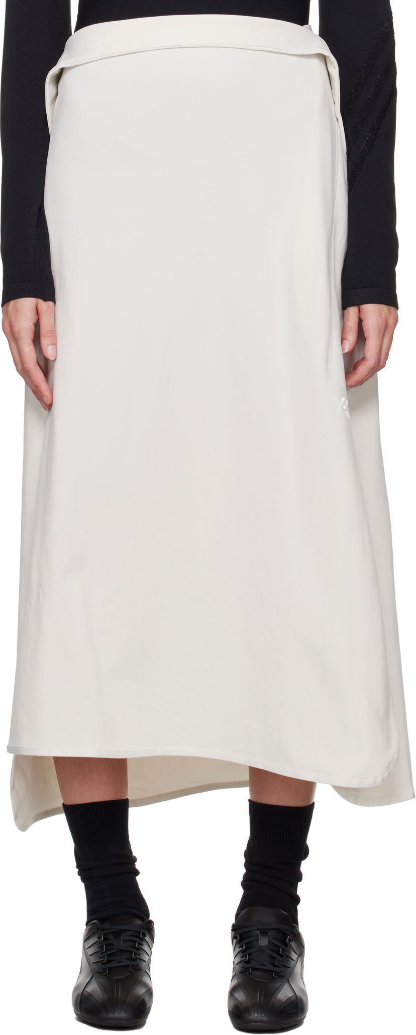 Suknja Y-3 Track Midi Skirt Bijela | JE3438