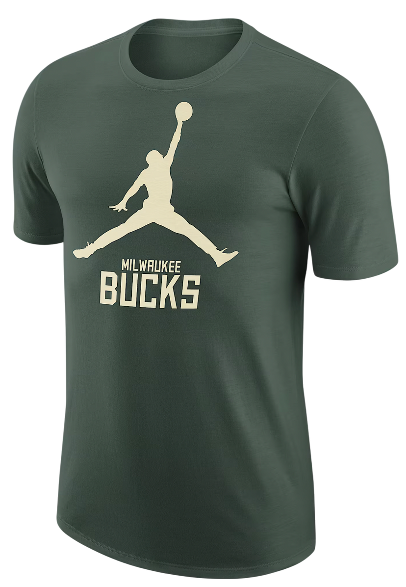 Majica kratkih rukava Jordan Jordan NBA Milwaukee Bucks T-Shirt Zelena | fd1474-323