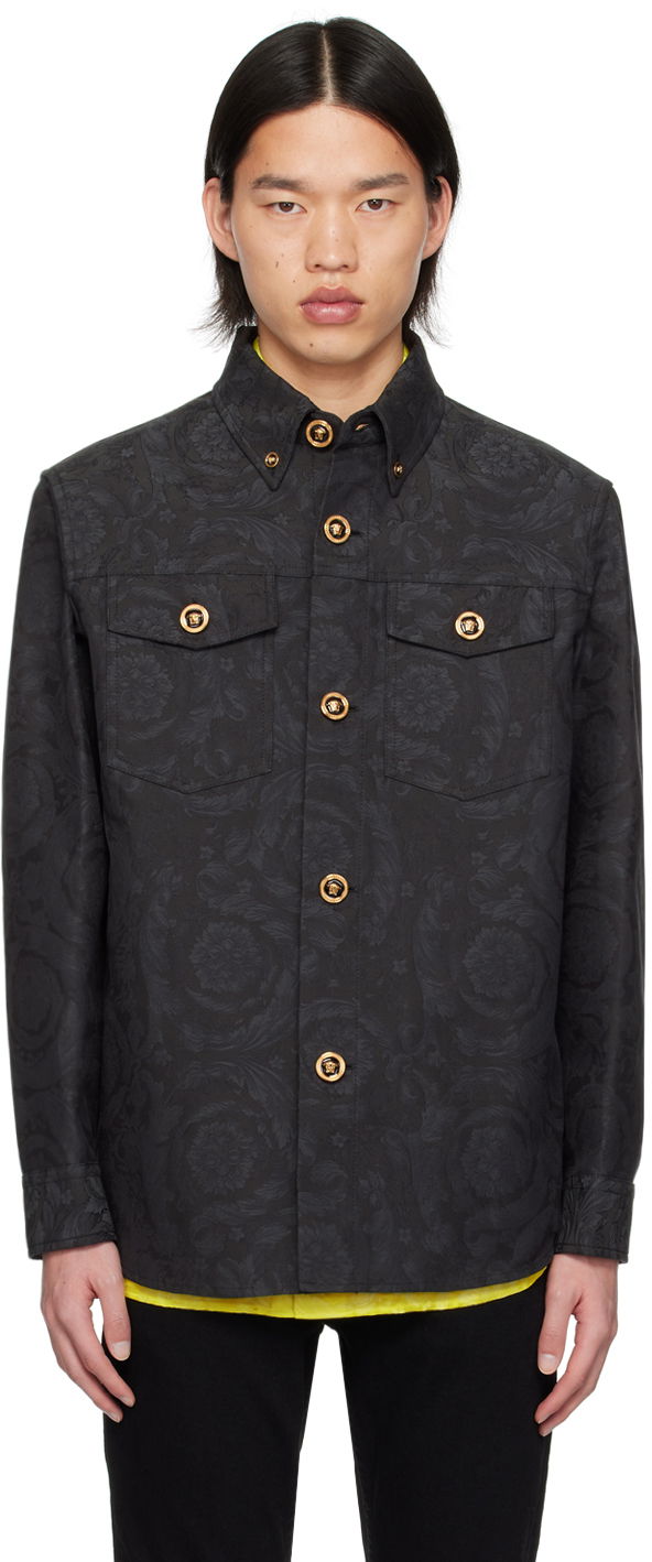 Košulja Versace Gray Barocco Shirt Crna | 1008738_1A09781