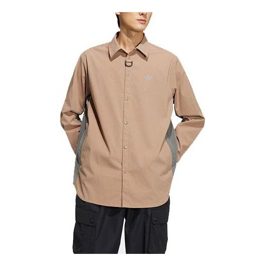 Košulja adidas Originals Long Sleeve Sports Shirt Smeđa | HE6618