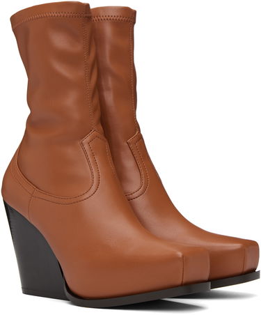 Tenisice i cipele Stella McCartney Stella McCartney Cowboy Ankle Boots Smeđa | 810134W1IL0, 3