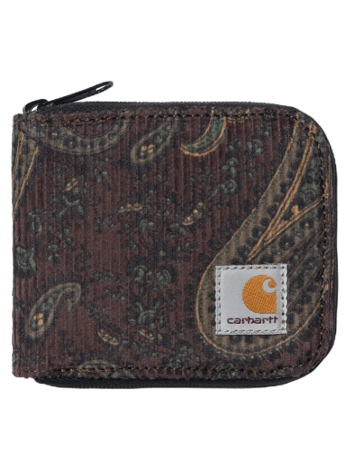 Novčanik Carhartt WIP Flint Zip Wallet "Paisley Print/Buckeye rinsed" Smeđa | I029507_1U6_02