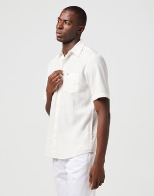 Košulja Wrangler Wrangler One Pocket Short Sleeve Shirt Bijela | 112362728:XXL