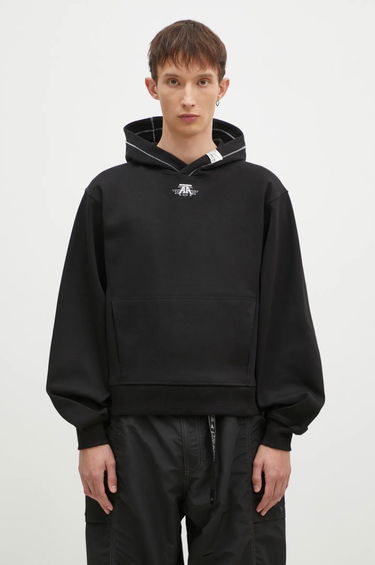 Dukserice ADER ERROR Black Smooth Hoodie Crna | BN01SSHD0102, 0