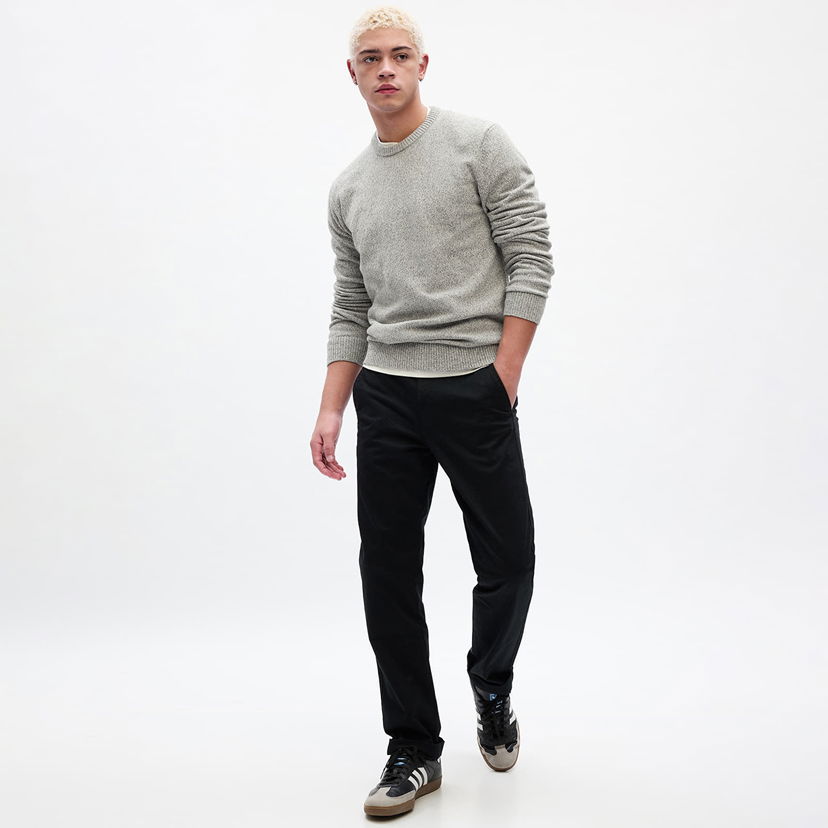 Džemper GAP Sweater Warmest Crew Light Grey Marle XL Siva | 810794-00