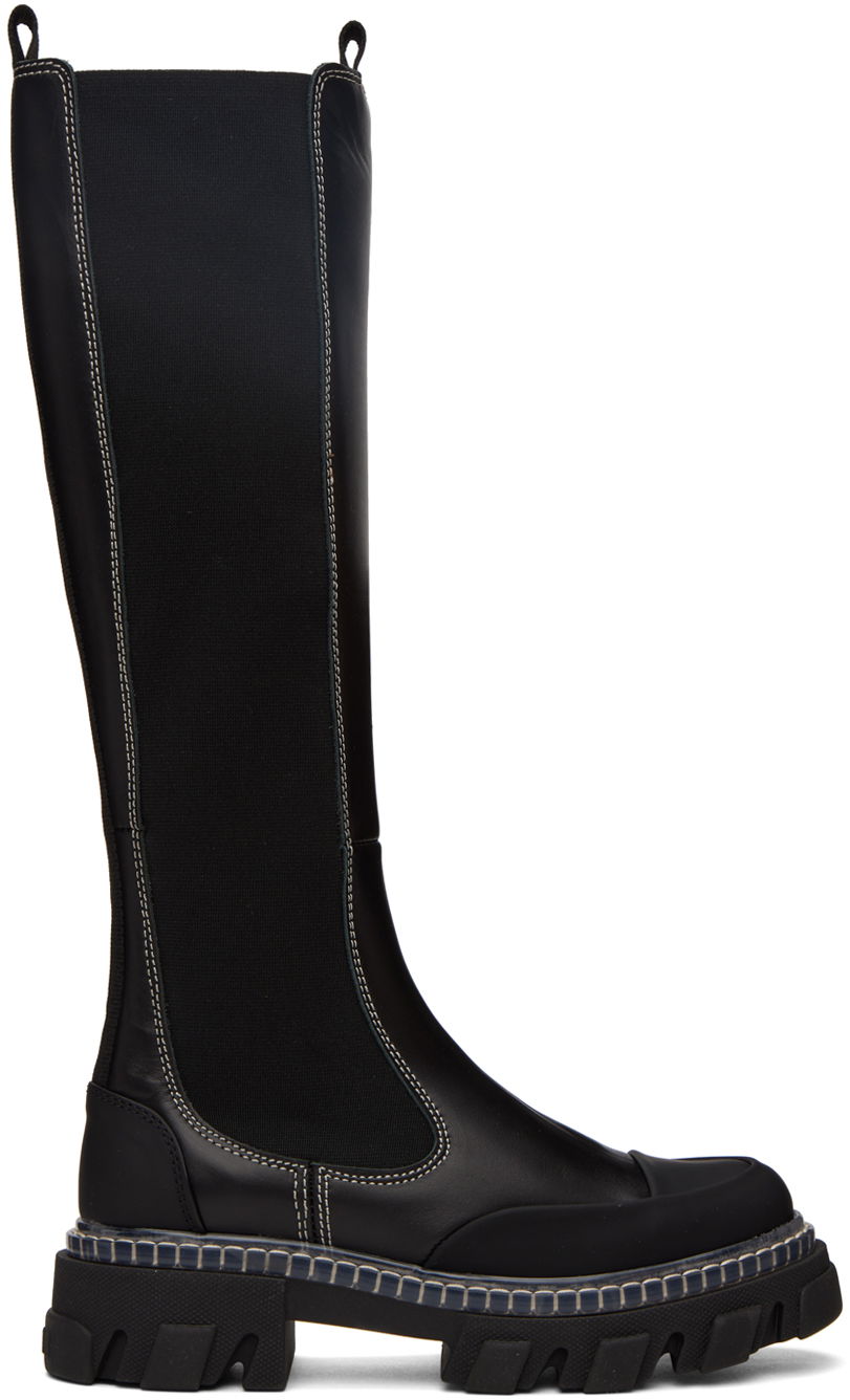 Tenisice i cipele GANNI GANNI Cleated Tall Boots Crna | S1928