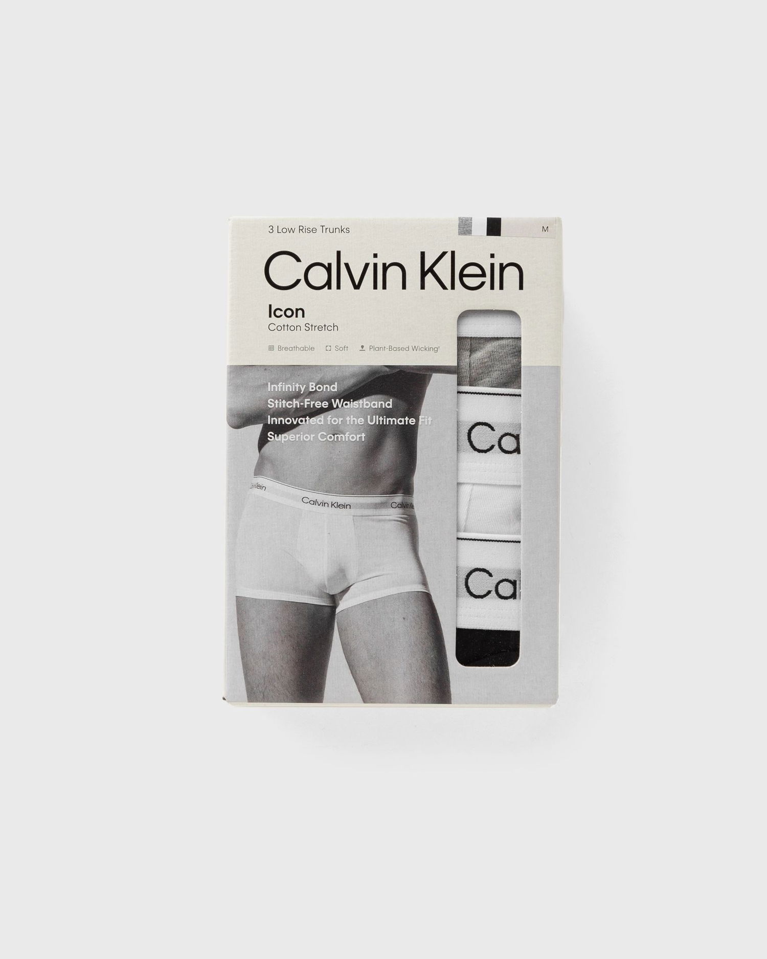 Bokserice CALVIN KLEIN Calvin Klein Low Rise Trunk Underwear 3-Pack Siva | LV00NB4389MP1, 1