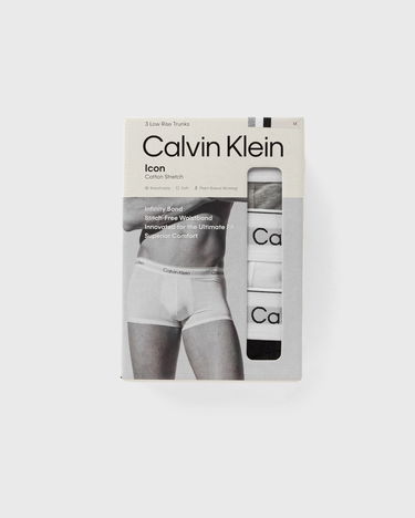 Bokserice CALVIN KLEIN Calvin Klein Low Rise Trunk Underwear 3-Pack Siva | LV00NB4389MP1, 1