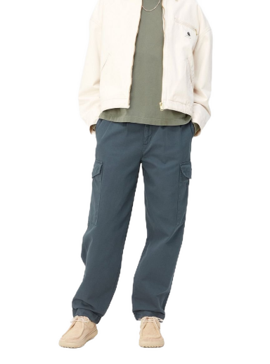 Cargo hlače Carhartt WIP Collins Pant "Ore garment dyed" Tamnoplava | I029789_0R_GD