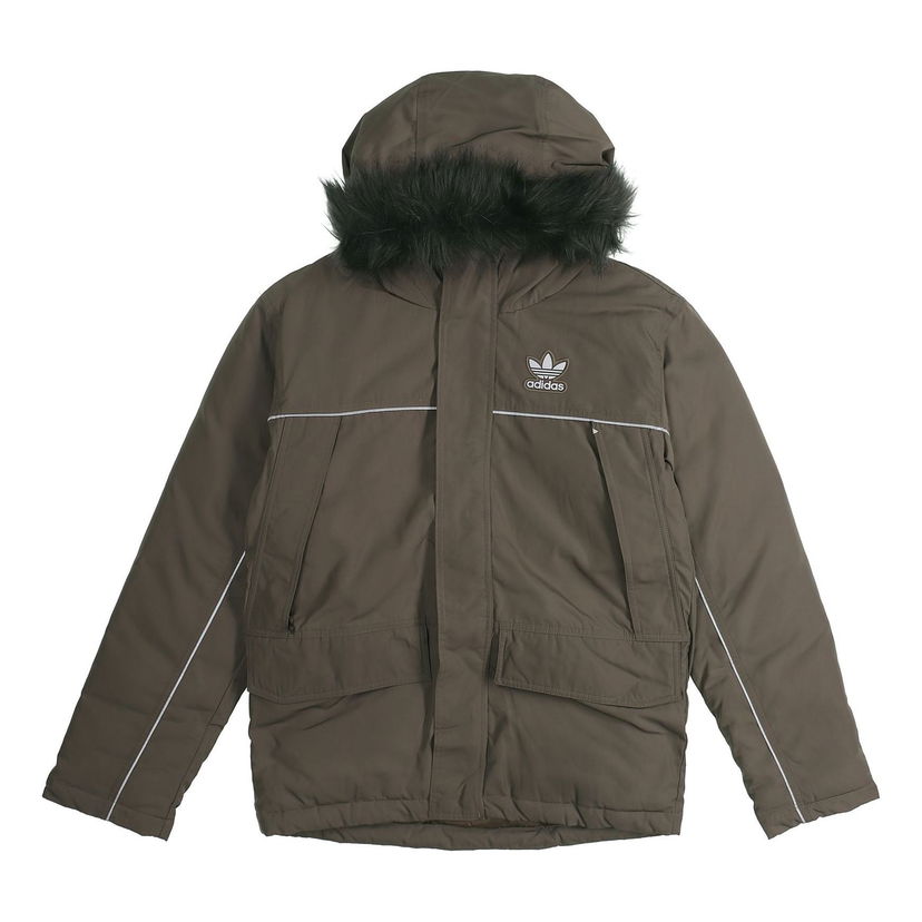 Parka adidas Originals Originals Ultra Warm Hooded Down Jacket Zelena | FL1418