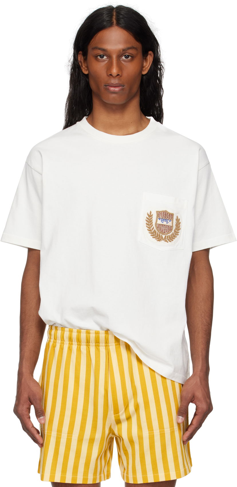 Majica kratkih rukava Bode Bode Sportsman Patch Pocket T-Shirt Bijela | MRS25CS060