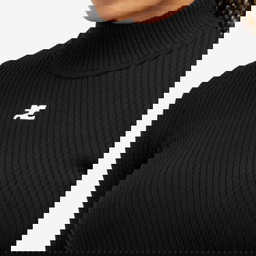 Džemper Courrèges Black Knit Turtleneck Jumper Crna | PERMPU022FI0001-9999, 5