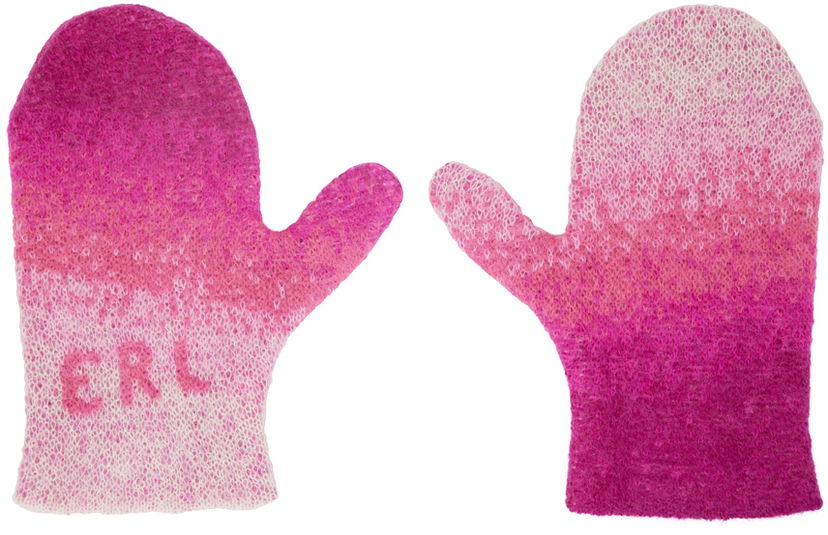 Rukavice ERL Gradient Knitted Mittens Ružičasta | ERL05K055