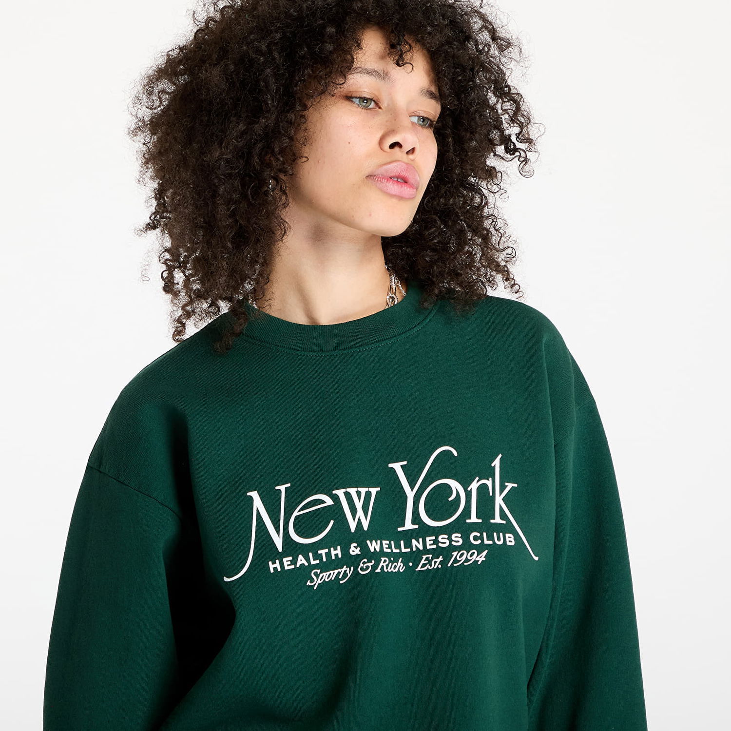 Džemper Sporty & Rich Sporty & Rich NY94 Crewneck Sweatshirt Zelena | ST071606034GR10, 1