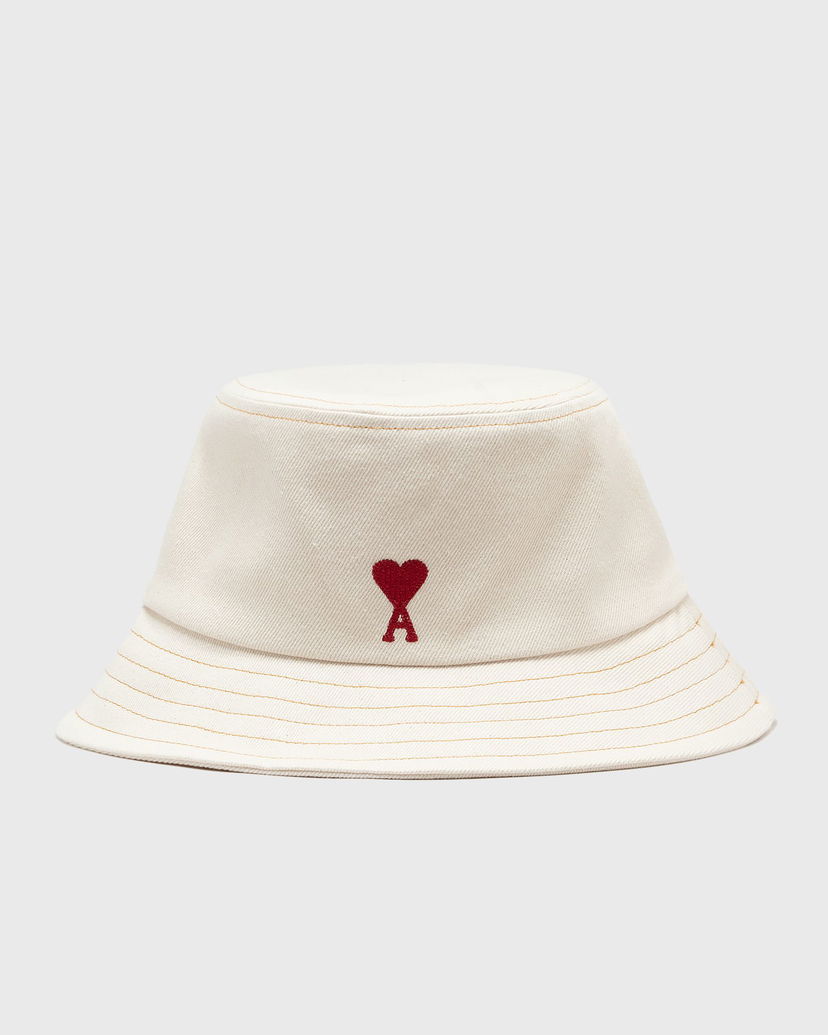 Šešir AMI AMI Paris ADC Bucket Hat 60 CM Bijela | UHA246.DE0039-136